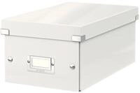 Leitz Click & Store kleine, l&auml;ngliche Aufbewahrungsbox mit Deckel, Box zur DVD