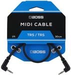 BOSS BCC-1-3535 &ndash; 30 cm &ndash; Platzsparendes 3,5 mm TRS-MIDI-Kabel &ndash; hochwertige