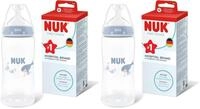 NUK First Choice Babyflasche | 3+ Monate | 300 ml | Anti-Kolik-Trinkflasche |...