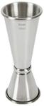 Beaumont - Cocktail-Messbecher, 25 ml/50 ml, doppelseitiges Edelstahl-Design, leicht