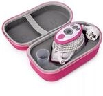 Prym Mini Dampfb&uuml;geleisen pink mit Silikonablage & Aufbewahrungs-Case im Set | 400W,