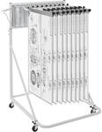 VEVOR Mobiles Blaupausen-Aufbewahrungsregal, Planhalter mit 12...
