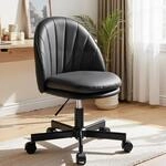 COMHOMA Homeoffice Stuhl, Schminkstuhl, Schreibtischstuhl ohne Armlehnen, Drehstuhl