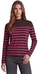 Street One Studio Damen 3018033 Pullover mit Turtle Neck und Streifen