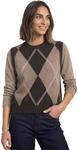 Street One Damen 3017888 Pullunder mit Rundhals und Argyle-Muster