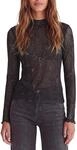 Street One Studio Damen Langarm Shirt mit Turtle Neck | charred brown 42
