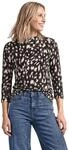 Street One Damen 3232065 3/4-Arm Shirt mit Turtle Neck und Print