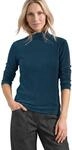 Street One Damen 3232142 Basic Shirt in Unifarbe mit Rollkragen