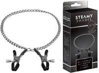 Steamy Shades Nippelklemmen, verstellbar, Silber/Grau