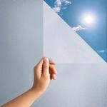 MARAPON Fensterfolie Blickdicht in Matt 0,30x2 m statisch haftende Sichtschutzfolie