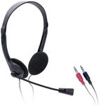 iggual - Kopfh&ouml;rer mit um 90&ordm; drehbarem Mikrofon und 1,8m Kabel mit 2 x 3,5mm
