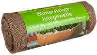 Dehner Winterschutz mit Dekor, Jute-Gewebesack, ca. 300 x 105 cm, braun