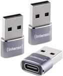 Intenso Adapter USB-C zu USB-A (C480A) 3er Pack, OTG USB 2.0 Aluminium |...