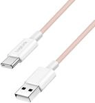 USB 2.0 Typ-C Anschlusskabel, A (Stecker) zu C (Stecker) mit Nylon-Ummantelung,...