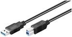 Goobay 95721 USB 3.0 Super Speed Kabel, 0,25 m schwarz