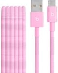 Beats USB-A auf USB-C Gewebtes Kabel, schnelles Laden, langlebiges und