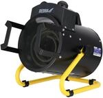 DEDRA Elektrische Heizl&uuml;fter 3,0 kW rund, schwarz Heizfl&auml;che 30 m&sup2;, f&uuml;r gut