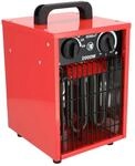 Elektrische Heizl&uuml;fter DEDRA &ndash; 1000 W / 2000 W, Thermostat,