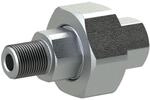 RIEGLER 113189-TFV 341-14 Verschraubung 341, IG/AG, Rp/R 1/4, schw. Temperguss