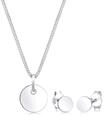 Elli Schmuckset Damen Pl&auml;ttchen Geo Basic Trend in 925 Sterling Silber