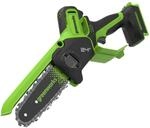 Greenworks 24V 15 cm Akku-Kettens&auml;ge, 6 Zoll b&uuml;rstenlos, Auto-&Ouml;l, 7,8 m/s, f&uuml;r