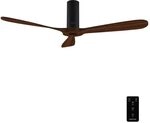 Cecotec Deckenventilator EnergySilence 5400 Classic Black&DarkWood | 40-W-DC-Motor,