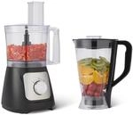 Amazon Basics K&uuml;chenmaschine und Mixer 2-in-1, 800W, 2 Geschwindigkeiten,