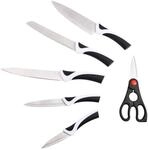 BERGNER KYOTO - Set 6PZS Edelstahlmesser - Enth&auml;lt Kochmesser, Tranchiermesser,