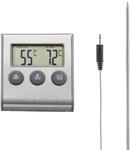 Fleischthermometer, digital, f&uuml;r Grill/Backofen/zum Kochen, mit Kabelsensor 
