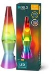 EGLO LED Lavalampe Lava, Deko Lampe Wassers&auml;ule Regenbogen | Retro Lavaleuchte