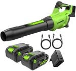 Greenworks 48V(24V x 2) Axial Akku Laubbl&auml;ser mit b&uuml;rstenlosem Motor,