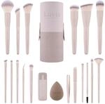 Make-up Pinselset Aura Pro | 19-teiliges Pinselset f&uuml;r Gesicht & Augen mit...
