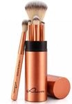 Make-up Pinsel Set Travel 6-teilig mit Etui | Vegane Kosmetikpinsel f&uuml;r...