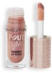 Revolution Pout Bomb Shimmer Lip Gloss, Glimmer Nude | Aufbaubar, Hoher Glanz...