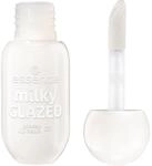 essence milky GLAZED glossy lip balm, Lipgloss, Nr. 01, Transparent, 4 ml