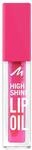 Manhattan High Shine Lip Oil 003 Berry Pink, intensive Lippenpflege mit Vitamin E und
