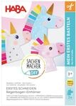 HABA Sachenmacher Erstes Schneiden Regenbogen-Einh&ouml;rner (3er Set) &ndash; Schneiden