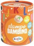 Aladine 3003134 Stempelset f&uuml;r Kinder, Stampo Bambino, Alphabet, 28...