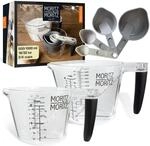 Moritz & Moritz Messbecher Set 1 L und 500 ml mit Cups und L&ouml;ffeln | Zwei