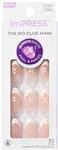 KISS imPRESS "Fearless" Modern French Tip Wei&szlig; Kunstn&auml;gel Medium Almond | 30