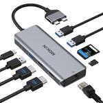 MOKiN MacBook Pro Docking Station mit Dual Monitor, MacBook Adapter HDMI | 9 in 2 USB