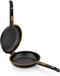 BRA Efficient Duo | Doppelte Kartoffel-Omelette-Bratpfanne 26 cm | Aluminiumguss, 26