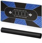 Relaxdays Pokermatte, 120 x 60 cm, Texas Hold'em, rutschfest, wasserfest, mit