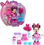 Disney Jr. Minnie Maus Modepuppe | 15 cm gro&szlig;e bewegliche Minnie mit 2 leicht
