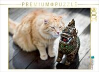 CALVENDO Puzzle Der Gl&uuml;cksdrache | 1000 Teile Lege-Gr&ouml;&szlig;e 64 x 48 cm...