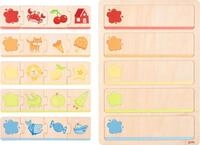 goki 57343 - Mein erstes Farbenpuzzle &ndash; erstes Lernspielzeug aus Holz f&uuml;r...