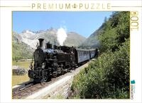 CALVENDO Puzzle Furka Dampfbahn | 1000 Teile Lege-Gr&ouml;&szlig;e 64 x 48 cm...