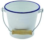 Kr&uuml;ger 13214HU Mini-Eimer Serie Husum, 1,3 Liter, Wei&szlig;, (&Oslash; x H): 14 x 13 cm