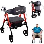 Mobiclinic&reg;, Gehhilfe Klappbar, XXL, Bis zu 204 Kg, Spezielle Breite, Verstellbarer