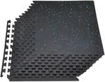 VEVOR 24 x Puzzlematte Bodenschutzmatte 610 x 610 x 10 mm, Hochdichte